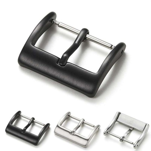 Solid Metal Watch Buckle 18mm 20mm 22mm Polished Matte Button Band Stainless Steel Clasp Accessories Watchband Strap Buckles