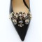 Bling Bling New Welding Glass Rhinestones High Heel Shoe Ornaments Shoe Buckles For Woman Bridal Shoe Decorations