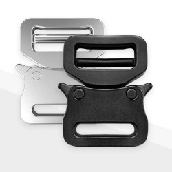 Colored Buckle With Costom Engraved Logo Metal Buckle For Shoes Bag Accessories Adjustable 25mm Strap Buckle