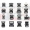 Colored Buckle With Costom Engraved Logo Metal Buckle For Shoes Bag Accessories Adjustable 25mm Strap Buckle