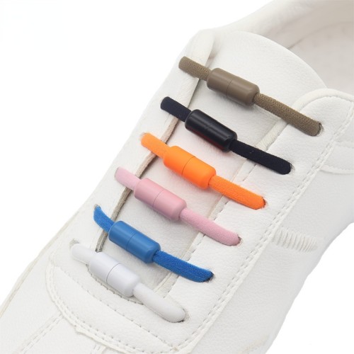 Elastic Semicircle Shoelace Aluminum Colored Buckle No Tie Accessories Lazy Shoe Lace Buckle Shoestring Capsule Buckle Set