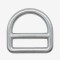 Factory High Quality 46mm Metal Adjustable Double Bar Slotted Hard Steel Large D Ring Buckle For Seat Belt Accessories
