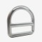 Factory High Quality 46mm Metal Adjustable Double Bar Slotted Hard Steel Large D Ring Buckle For Seat Belt Accessories