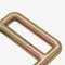 Factory High Quality 46mm Metal Adjustable Double Bar Slotted Hard Steel Large D Ring Buckle For Seat Belt Accessories