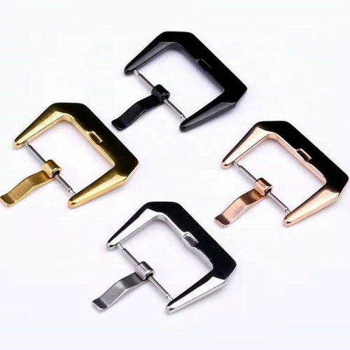Professional Watch Accessories 10/12/14/16mm Silver Gold Stainless Steel Buckles For Watch Leather Strap