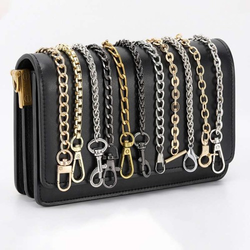 Wholesale Shoulder Bag Chain Accessories Custom Iron Aluminum Chain For Bag Purse Metal Chain Strap For Handbag