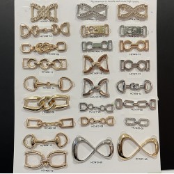 Wholesale Shoe Buckles Metal Ring Shoes Accessories Removable Shoe Decoration Charms Customization