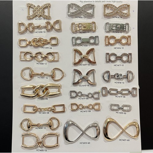Wholesale Shoe Buckles Metal Ring Shoes Accessories Removable Shoe Decoration Charms Customization