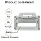 Jensan New Design 18kn 64mm Adjustable Webbing Spring Side Release Belt Buckle Wholesale For Fall Protection