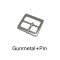 Rectangle Metal Zinc Alloy Pins Over Cost Jacket Buckles Metal Buckles For Clothing