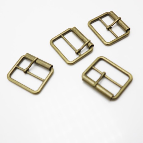 Square Single Prong Bag Strap Bevel Belt Buckle Metal Roller Adjustable Buckle