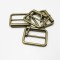 Square Single Prong Bag Strap Bevel Belt Buckle Metal Roller Adjustable Buckle