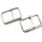 Square Single Prong Bag Strap Bevel Belt Buckle Metal Roller Adjustable Buckle