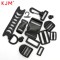 Kjm Buckle Manufacturer Free Sample 1 Inch Black Pom Recycled Plastic Side Release Buckle Adjustable Tri-glide Slide And D Ring