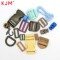 Kjm Buckle Manufacturer Free Sample 1 Inch Black Pom Recycled Plastic Side Release Buckle Adjustable Tri-glide Slide And D Ring