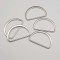 Bag Hardware Accessories D Ring Factory Price D Shape Ring Buckle Zipper D-ring For Purse Clothing