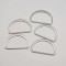 Bag Hardware Accessories D Ring Factory Price D Shape Ring Buckle Zipper D-ring For Purse Clothing