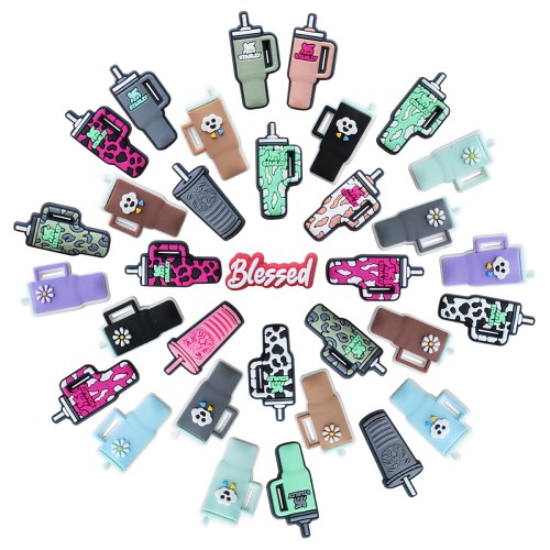 2025 New Shoe Flowers Custom Designer Pvc Shoe Decoration Personalisation Design Regular Custom Shoe Charms