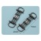 2025 Fashion Bling Metal Square Shoe Belt Bag Accessories Shoe Buckles Ladies Shoes