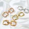 2025 Fashion Bling Metal Square Shoe Belt Bag Accessories Shoe Buckles Ladies Shoes