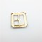 2024 Fashion Manufacturing 35mm Gold Belt Buckle Center Custom Made Square Belt Buckles