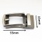 Gunmetal Ratchet Automatic Metal Belt Buckle For Genuine Leather Strap Men Belt