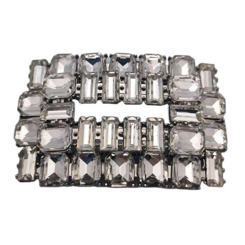 2025 Quadrangle Shining And Heavy Shoe Decoration High Quality Stone Shoe Buckle 2025 Quadrangle Shining And Heavy Shoe Decoration High Quality Stone Shoe Buckle