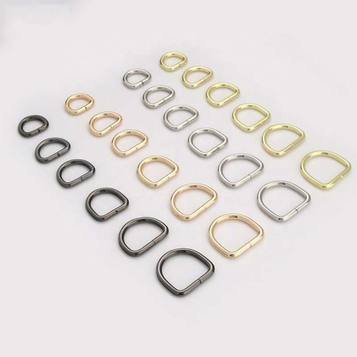 Hot Sale Metal Hardware Brass D-ring Buckle For Bag Accessories D Iron Buckle