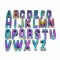 Durable Full Set Of Alphabet 26 Letters Metal Ornament Brand Name Adjustable Buckles For Bags/shoes Decoration