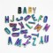 Durable Full Set Of Alphabet 26 Letters Metal Ornament Brand Name Adjustable Buckles For Bags/shoes Decoration