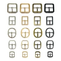 Custom Shoe Pin Buckle Bag Parts Accessories Single Prong Strap Buckles Center Bar Belt Buckle