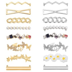 Olian Fashion Metal Shoe Charms Luxury Rhinestone Sneaker Charm Girl Gift Shoe Decoration Diy Shoelaces Buckles Shoe Accessories