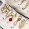 Olian Fashion Metal Shoe Charms Luxury Rhinestone Sneaker Charm Girl Gift Shoe Decoration Diy Shoelaces Buckles Shoe Accessories