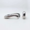 25mm Luxury Metal Zinc Alloy Polish Nickel Electroplated Pin Belt Buckle With Loop Buckle For Small Size Belt Buckle Set