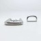 25mm Luxury Metal Zinc Alloy Polish Nickel Electroplated Pin Belt Buckle With Loop Buckle For Small Size Belt Buckle Set