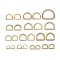 Custom Alloy Handbag Hardware D Ring Loop Buckled Dog Collar Buckle For Bag Part Accessories