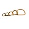 Custom Alloy Handbag Hardware D Ring Loop Buckled Dog Collar Buckle For Bag Part Accessories