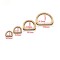 Custom Alloy Handbag Hardware D Ring Loop Buckled Dog Collar Buckle For Bag Part Accessories