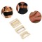 Custom Logo Zinc Alloy Swimwear Gold Bra Buckle Connector Metal Closure Buckle For Bikini