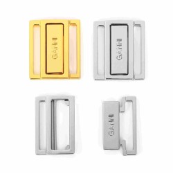 Sea Water Resistance Custom Gold Bikini Buckles Metal Magnetic Closure Buckle For Swimwear