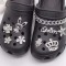 Designers Metal Luxury Bling Custom Rhinestone Metal Disigners Metal Brand Clog Shoe Charms For Clog Shoes Decoration Wholesale