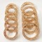 16mm Luggage Bag Hardware Accessories Hook Ring Rhinestones Opening Spring O Ring Buckle