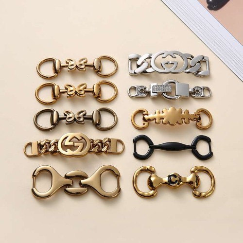 High Quality Acrylic Shoe Accessories Buckles Metal Removable Shoe Decorative Buckles For women Men Charms