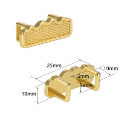 Factory Shoelace Tag Metal Shoe Lace Lock Gold Metal Shoelace Charm Shoe Decoration