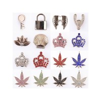 Luxury Rhinestone Shoe Accessories For Clog Buckles For Shoes Pearl Charms Metal Shoe Buckle Rivet Clog Charm Spike