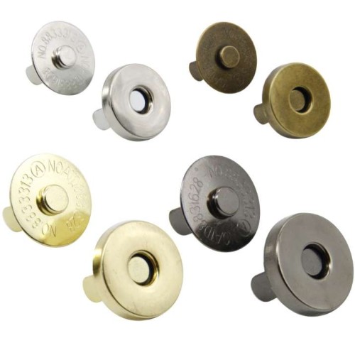Factory Wholesale Purse Hardware Magnetic Button Snap Handbag Button Magnet Magnet Magnetic Buckle Button For Bags