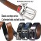 Factory Outlet Custom Zinc Alloy Metal Laser Logo 35/40mm Spinning Reversible Pin Belt Buckles Man's Waist Leather Belt Buckle