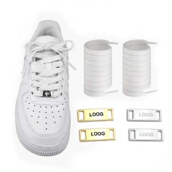 Custom Engraved Shoe Lace Charm Adapter Metal Logo Tag Sneaker Lace Lock Metal Shoelace Buckle Shoelace Charm Clothing Metal Tag