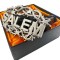 Custom Letter Shape Metal Belt Buckle Brand Logo Matt Silver Plating Metal 38mm Alloy Buckle For Man