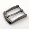 Nickel Free Zinc Alloy Custom Logo Silver Buckles For Men Belt